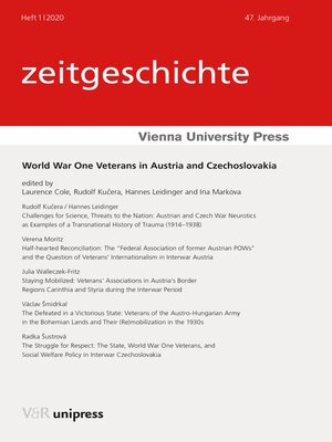 cover image of World War One Veterans in Austria and Czechoslovakia